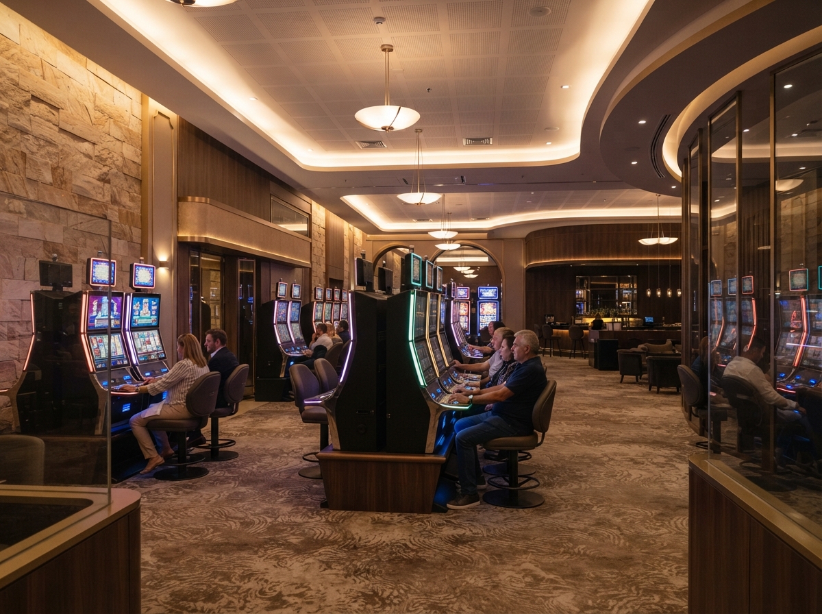Contemporary gaming hall interior in Córdoba