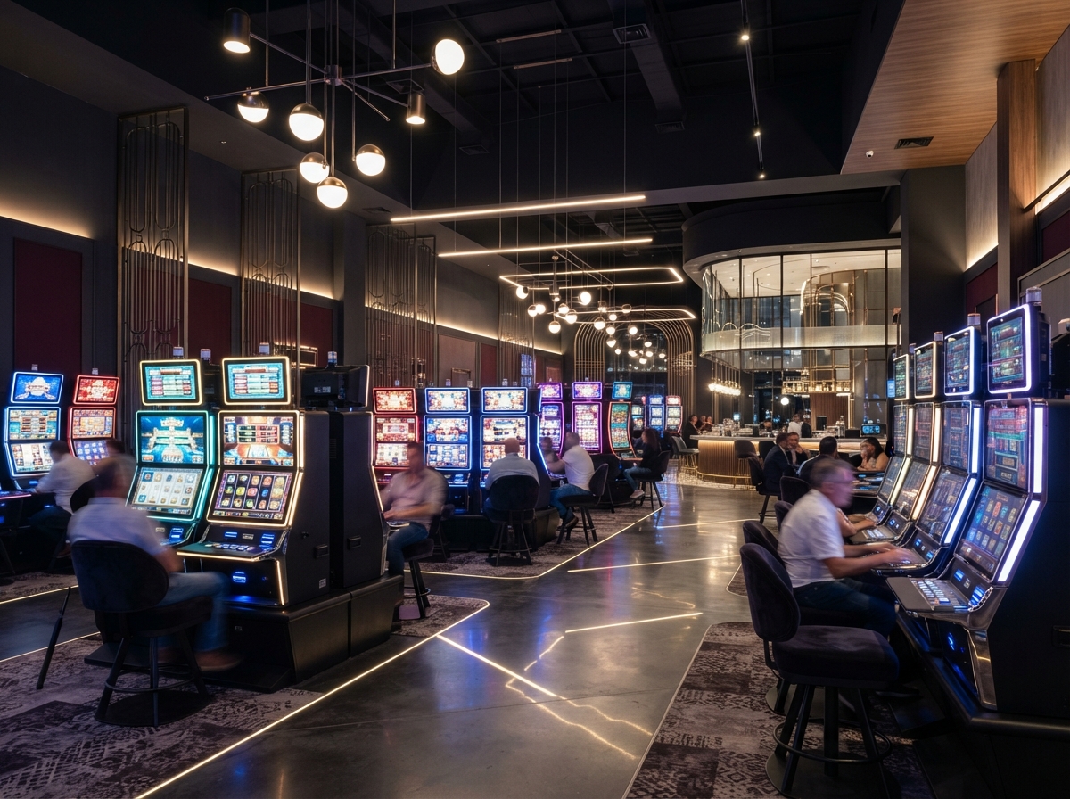 Premium gaming hall interior in Rosario